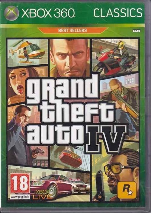 Grand Theft Auto IV - Classics - XBOX 360 (B Grade) (Genbrug)
